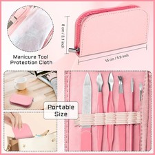 Professional Nail Clippers Set Stainless Steel Manicure Pedicure Kit, 12Pcs