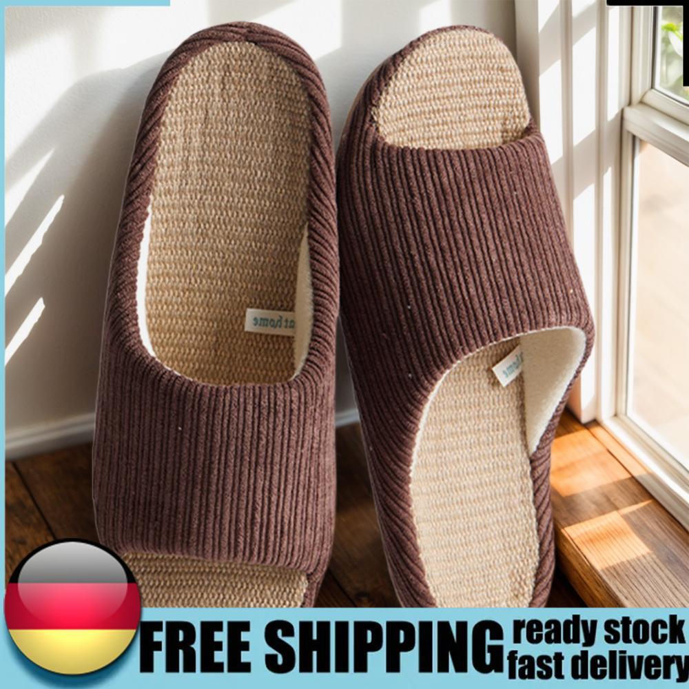 APL Pantofole in Cordoncino per Camera da Letto Ciabatte per Uomo e Donna (Marrone Chiaro