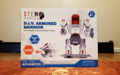 NIB!! Stem Genius D.I.Y. Armored Warrior Motorized Robot 
