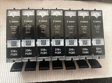 8 Canon Genuine USED PGI-250XL EMPTY Ink Cartridges to Refill