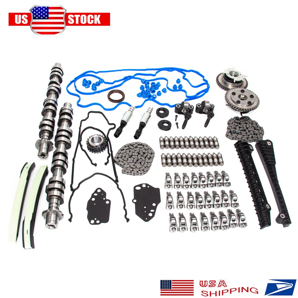 Kit de árbol de levas L&R + Kit de phasers de leva de cadena de distribución para Ford F150 F250 F350 5,4 L 3 V Foto 4 de 4