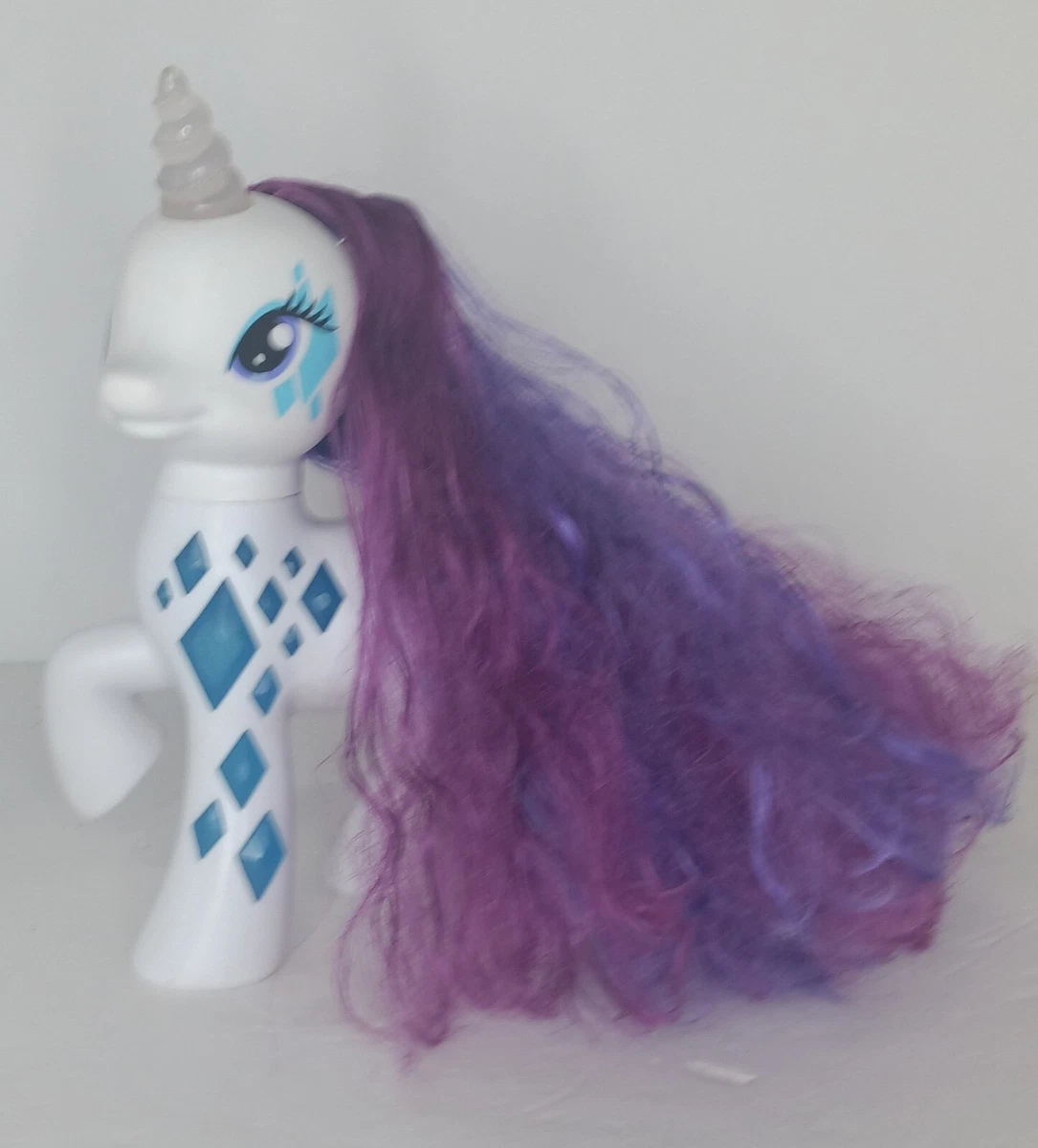 My Little Pony Glamour Glow RARITY G4 LIGHTS UP 7" 2014 MLP Unicorn Diamond  | eBay