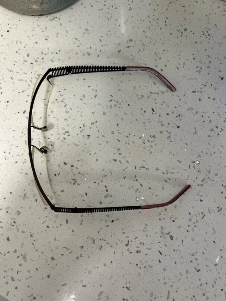 JF Rey auténtico en muy buen estado rojo oscuro abierto metal gafas de sol marcos 55 20 140 Foto 3 de 4