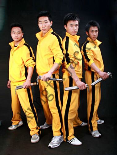 Mens Yellow Bruce Lee Game Of Death kill Bill Track suit Kungfu Ninja  Uniform | eBay