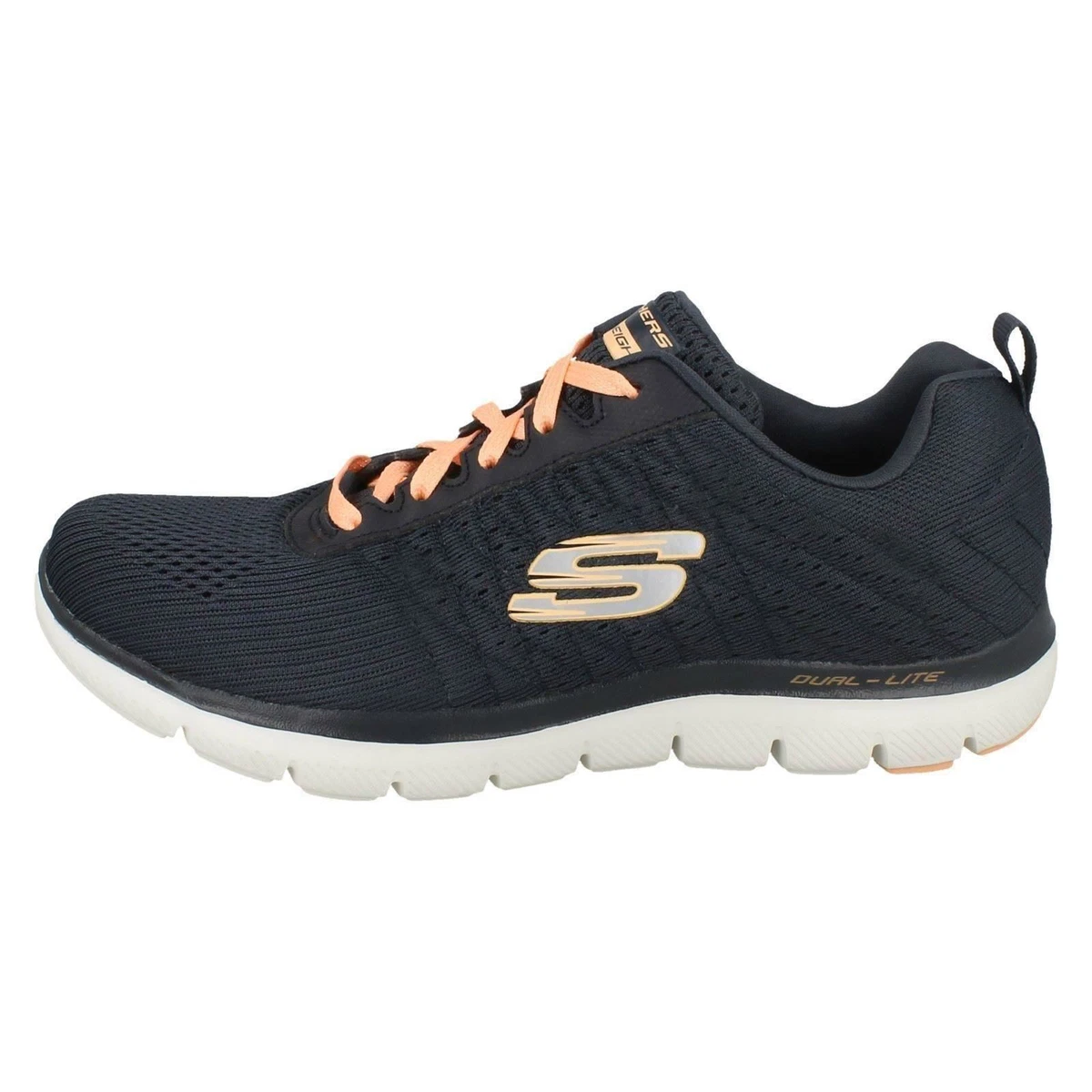 Ladies Skechers 12757 Flex 2.0 - Break Up Trainers | eBay