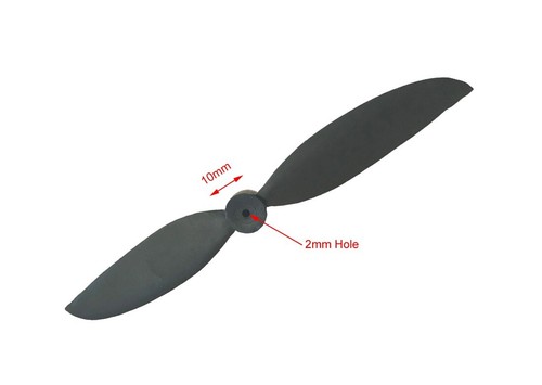 Hobby Accessory Part RC Airplane Model Spare Propeller Black Color DIY x 3 pcs - Picture 4 of 4
