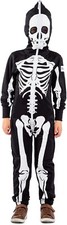 NWT 70 Tipsy Elves Kids SIZE XLARGE Skeleton Costume Jumpsuit MESH EYES TO SEE