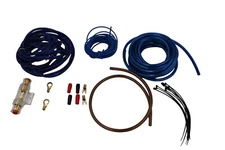 8 Gauge Amp Kit for Amplifier Install  Wiring Complete RCA Cable Blue 1500W