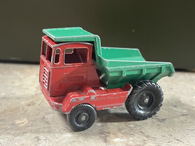 1961 Matchbox Lesney No 2 Muir Hill Dumper Green Red Laing