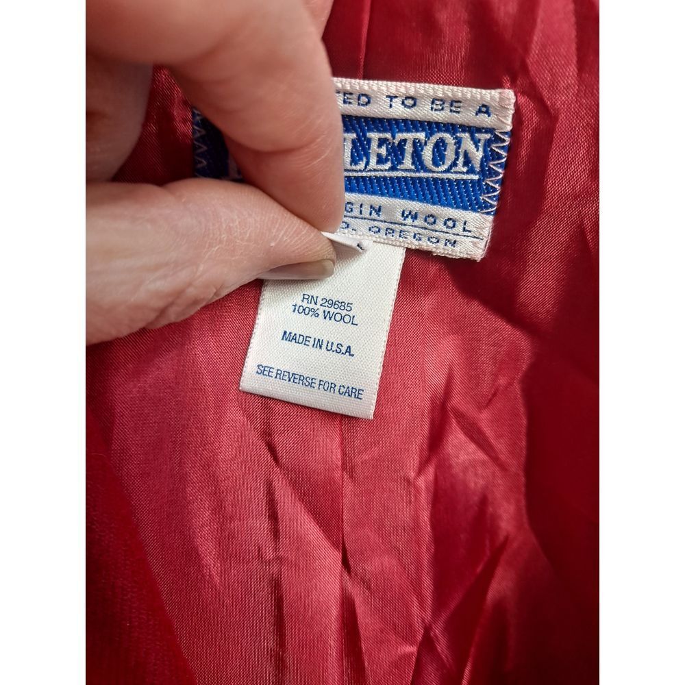 Pendleton Red Virgin Wool Blazer Professional Off… - image 5