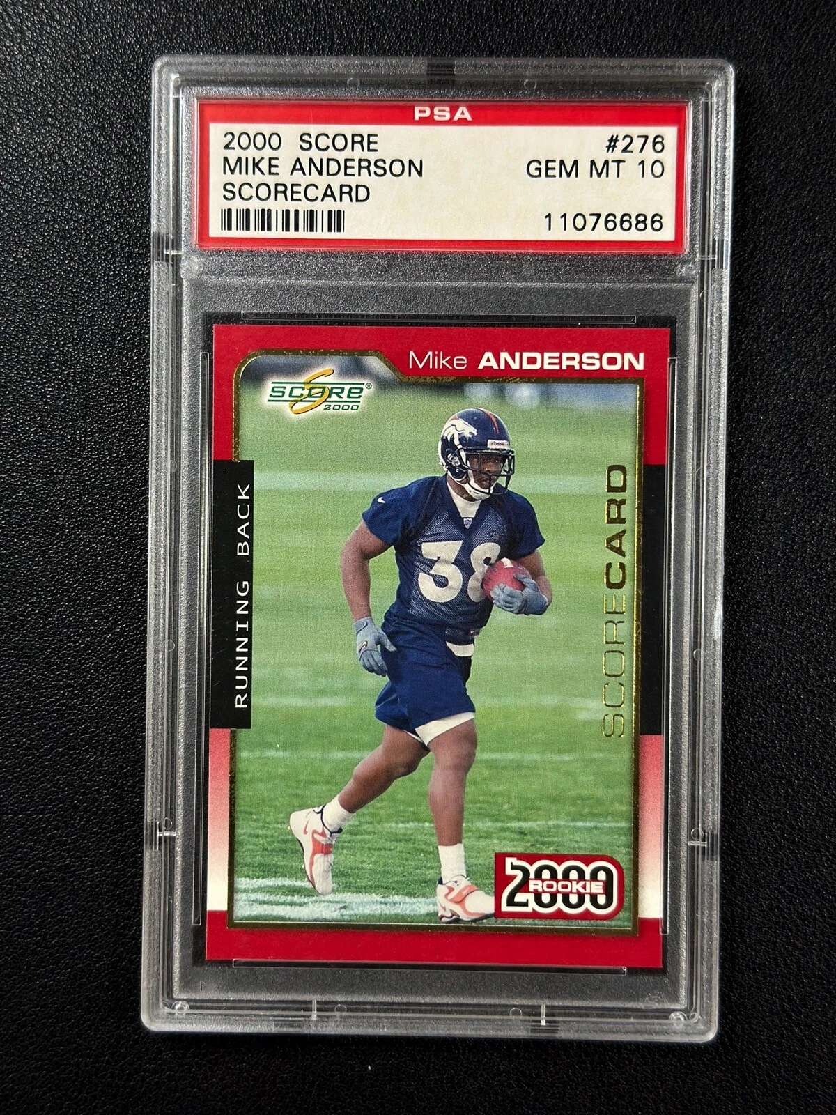 Mike Anderson Score #276 Scorecard