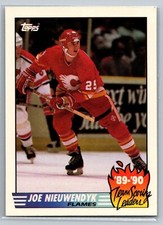 Joe Nieuwendyk 1990-91 Topps Team Scoring Leaders HOCKEY #8 Calgary Flames HOF