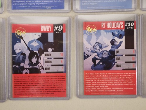 Rooster Teeth FIRST Double Gold Box Cards FULL SET 12 with some AUTO'D - Picture 6 of 14