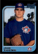 1997 Bowman Joe Young Rookie Toronto Blue Jays #102 MLB Baseball Card