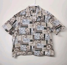Pacific Legend Hawaiian Shirt Men's XXL Made In USA Floral Cotton 1446