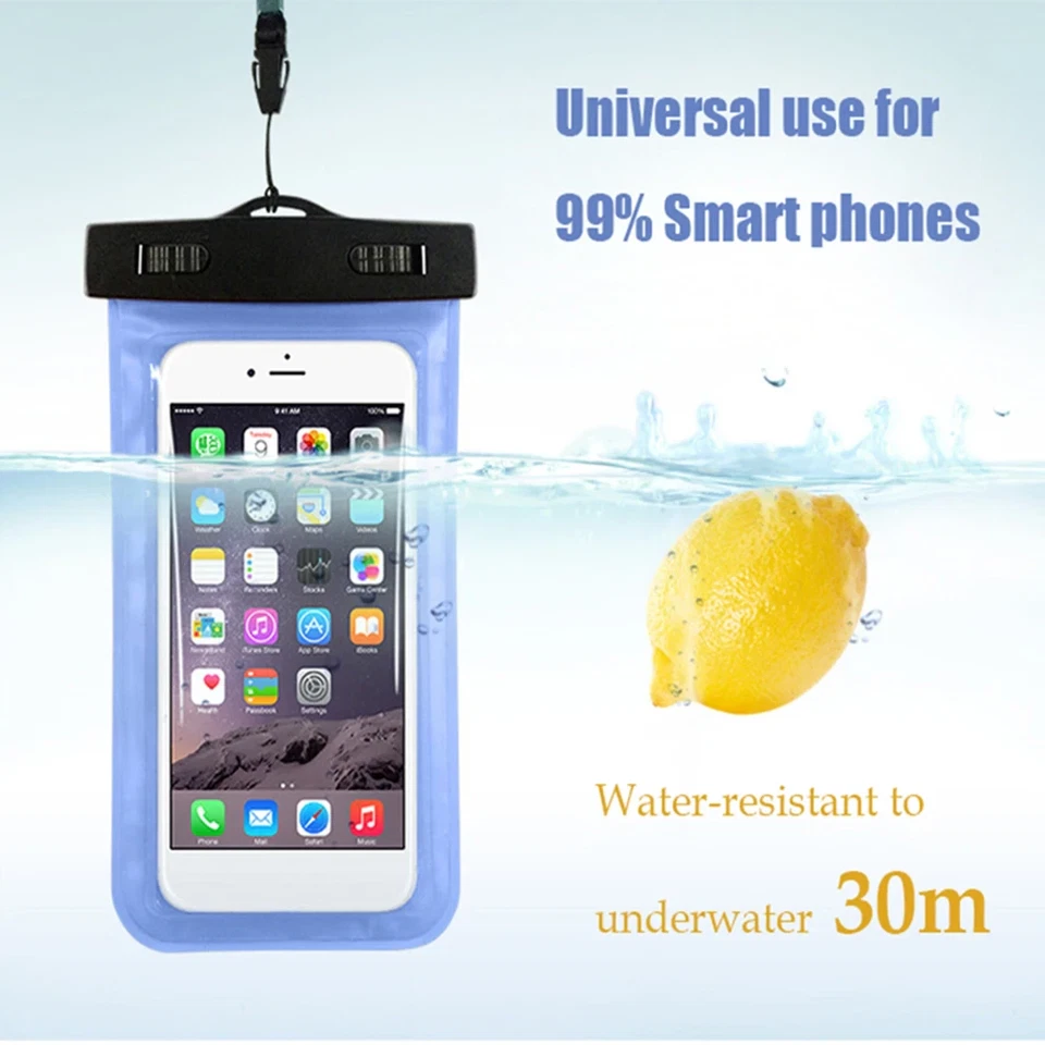3 Pack Waterproof Floating Cell Phone Pouch Dry Bag Case Cover For Phone Samsung - Image 3 of 4