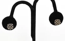 Sterling Silver Star Cluster Studs Marcasite 2g Petite Earrings Vintage Chic Set