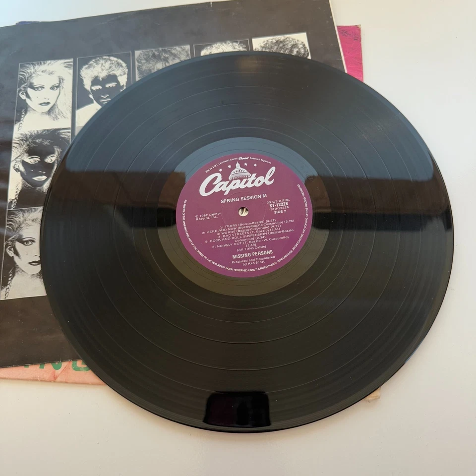 Missing Persons - Spring Session M (1982, Vinyl Record) Rare - Image 4 of 4