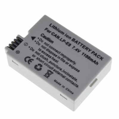 Battery for Canon LP-E8 LPE8 EOS 550D 600D 700D Rebel T2i T3i T4i