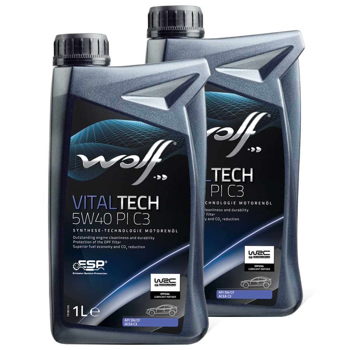 Motoröl WOLF VITALTECH PI C3 21116 SAE 5W40 2 X 1 Liter für Audi