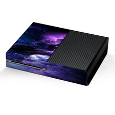 Xbox One Console Skins Decal Wrap ONLY - purple storm clouds