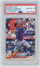 Ronald Acuna Jr 2018 Topps Update Series #US250 RC Signed PSA 10 Auto Braves