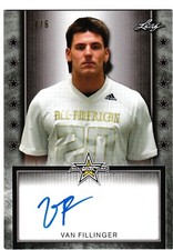 Van Fillinger 2020 Leaf All-American Bowl Silver Tour Autograph 4/6