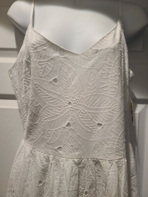 Saks White Floral Lace Dress 6 | eBay Saks White Floral Lace Dress 6 | eBay