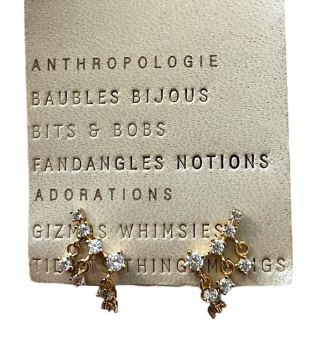 NWT Anthropologie Crystal Cluster Post Earrings SRP $38 - Picture 4 of 4