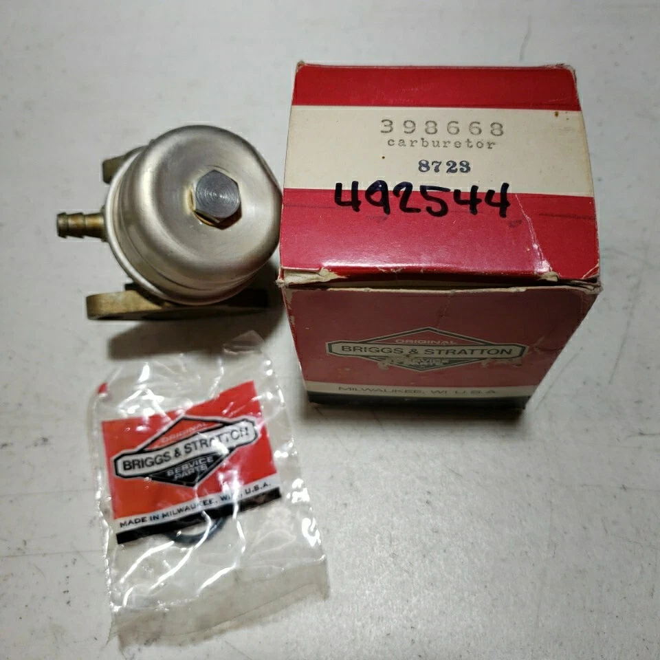 Briggs & Stratton 492544 Carburetor 398668 RARE OEM | eBay 