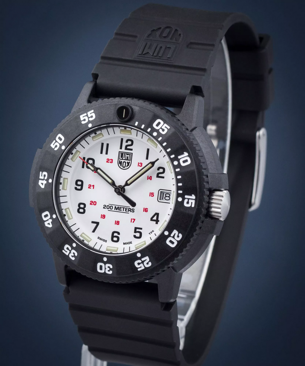 Luminox Navy Seal White Dial Date Display Military Men's Watch XS
