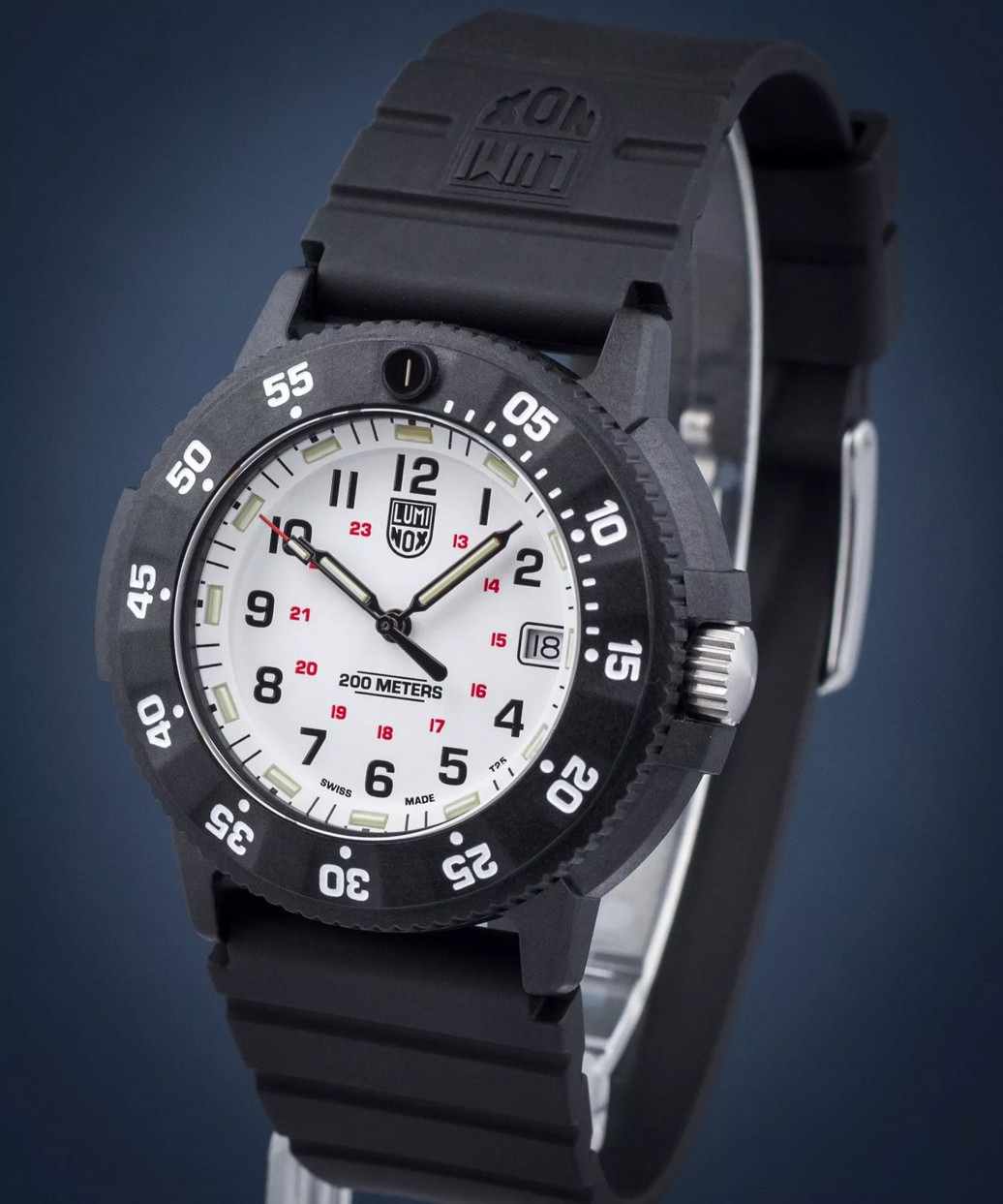 Luminox Navy Seal White Dial Date Display Military Men's Watch XS.3007.EVO.S