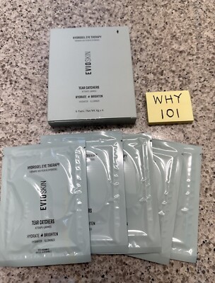EVIO Skin Hydrogel Eye Therapy Tear Catchers 6-Pairs  ALL SEALED 6gx6 FULL SIZE