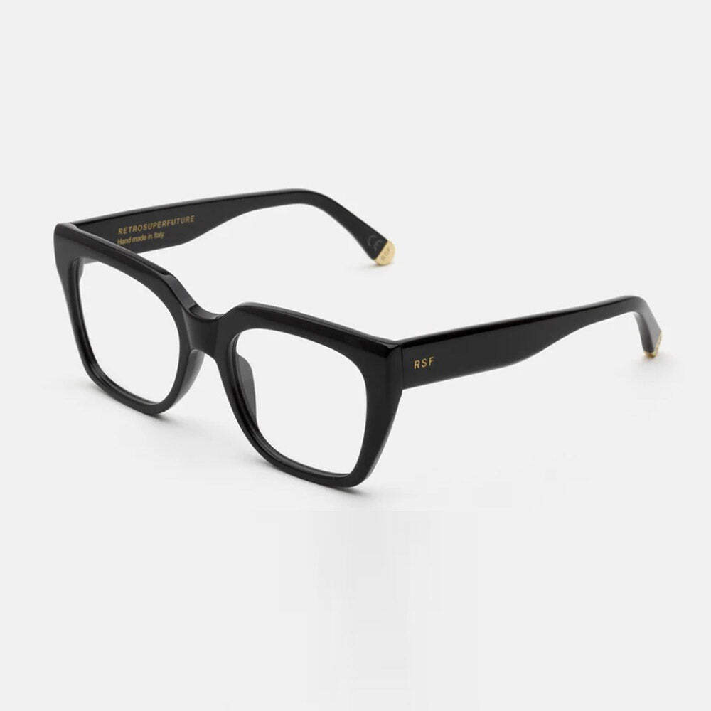 Reading Glasses Retrosuperfuture RSF Numero 76 Black 2IV 50 18 145 + Hoya Lens-image