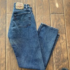 Vintage 80s Levi  s 501 Made In USA Acid Wash Denim Jeans Blue Measure 30x32