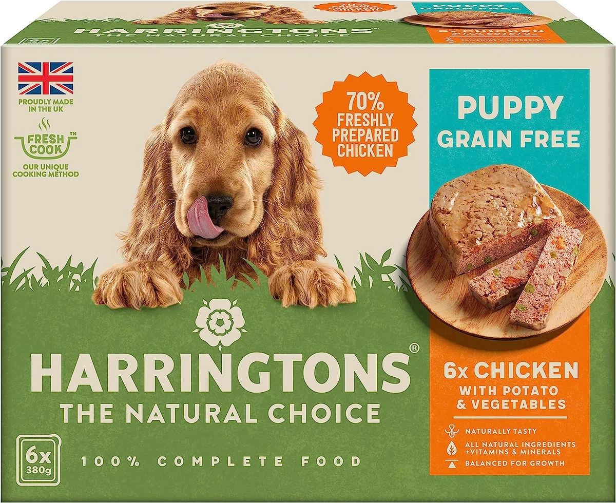 Harringtons Grain Free Wet Puppy Food 6 x380g eBay