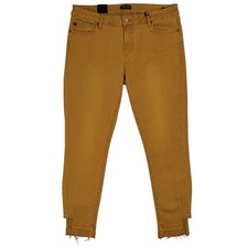 NWT Dear John Joyrich Comfort Skinny Jeans Size 31 Bold Yellow Honey Gold Boho