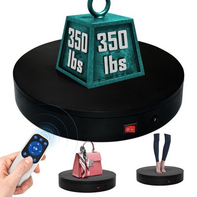 12.6Inch/350lbs Capacity Electric Motorized Turntable,Remote Rotating Display...