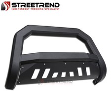 For 07-10 Silveradosierra 2500 Matte Black Avt Edge Bull Bar Brush Bumper Guard