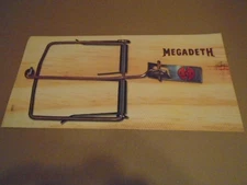 RARE PROMO Megadeth 2 LP FLAT POSTER Risk metallica thrash Marty Friedman 1999