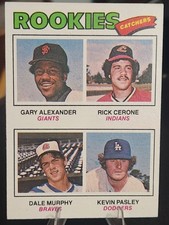 1977 Topps #476 Dale Murphy Rookie Catchers RC Braves Rookie Card. rookie card picture