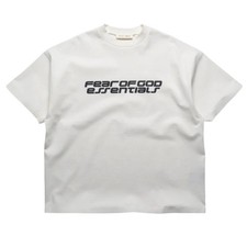 Fear of God Essentials 90's Short Sleeve Tee Ivory 125HO254503F Men's New