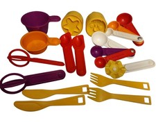 Fisher Price Fun With Food BAKING COOKING LOT Vintage Rolling Pin Pie Crust  