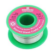 2.0mm Lead Free Solder Wire for Stained Glass Craft, Dia 0.08 Solid Core No