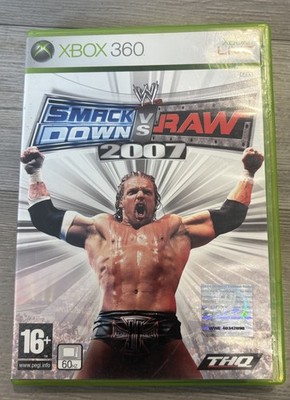 WWE SmackDown Vs Raw 2007 Microsoft Xbox 360 with Manual Preowned