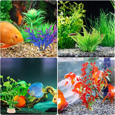 Piante Finte Per Acquario - Decorazioni Artificiali Realistiche Per Pesci E Gamberetti, Morbide E Sicure - Foto 7