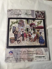 Design Works Counted Cross Stitch Kit Cafe Dance 2854 10”x 14"