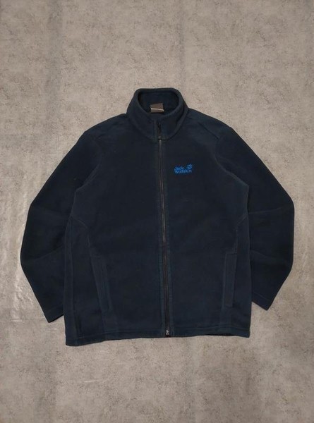 Men Jack Wolfskin Sweater Black Fleece 38 / M / 46 #9EM8