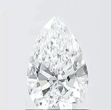 5.00 Ct Certified VVS1 D Grade Pear Shape 10x14 MM Natural White Diamond