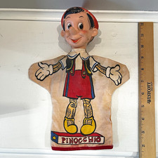 Pinocchio Disney Character Hand Puppet Cloth Body Painted Face Puppet Toy